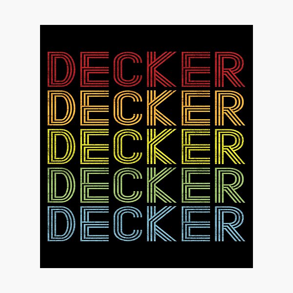 Item preview, Decker Name T Shirt - Decker Vintage Retro Decker Name Gift Item Tee designed and sold by chezeva.