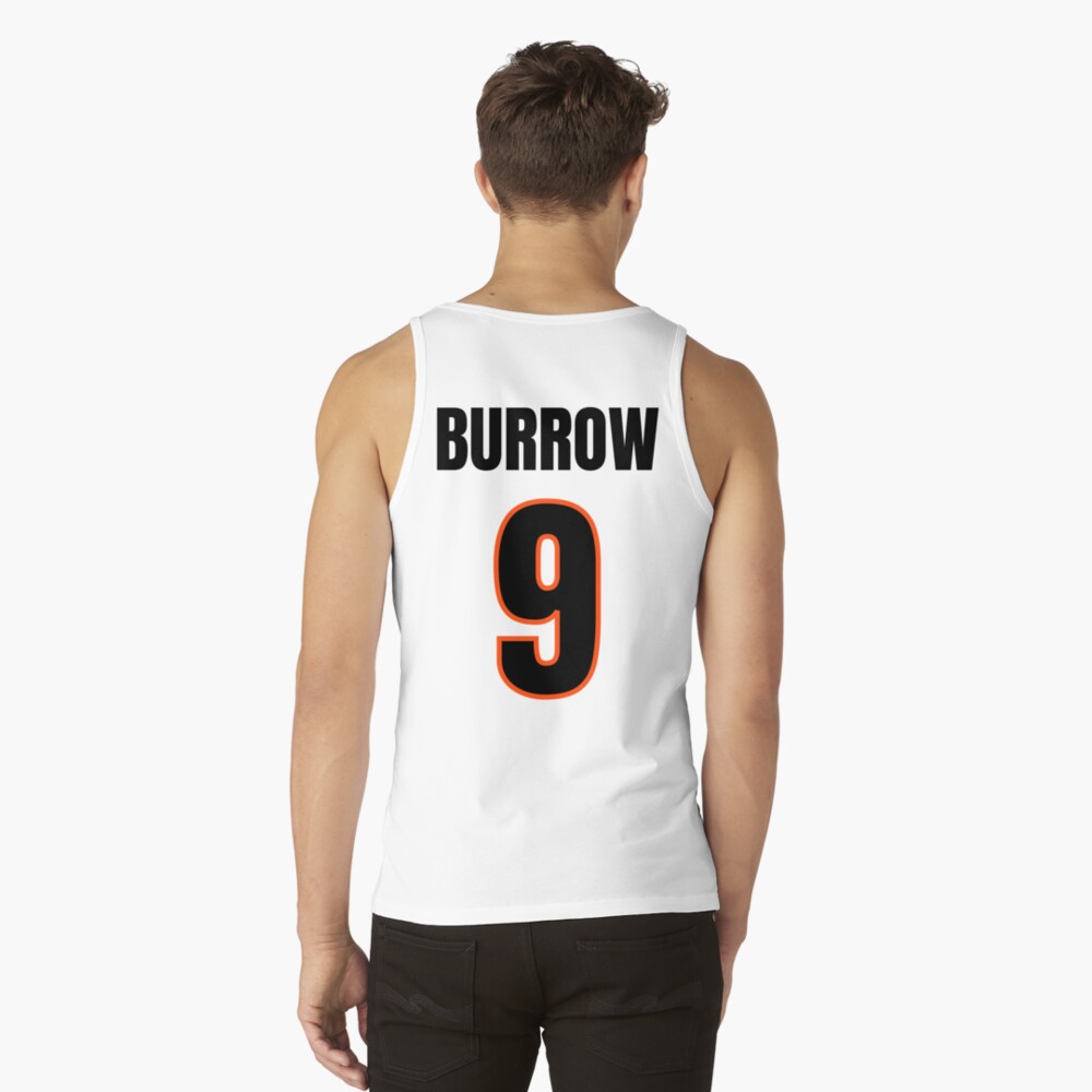 NFL Cincinnati Bengals Joe Burrow 9 Black and White 3D Shirt