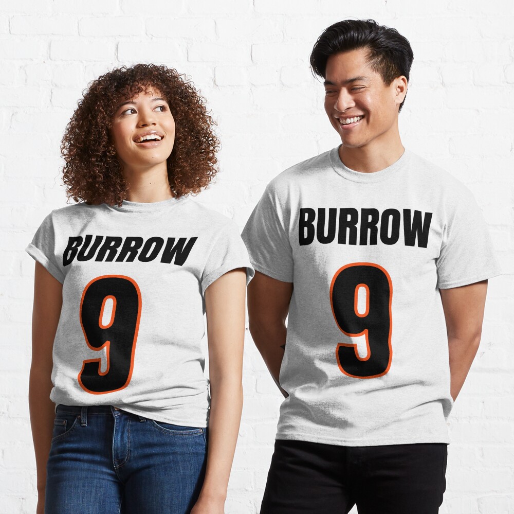 Joe Burrow Number 9 Jersey Cincinnati Bengals Insp Hoodie - TeeHex