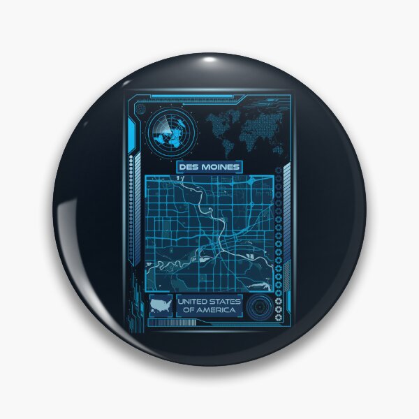 Item preview, DES MOINES MAP USA designed and sold by hatimelhag.