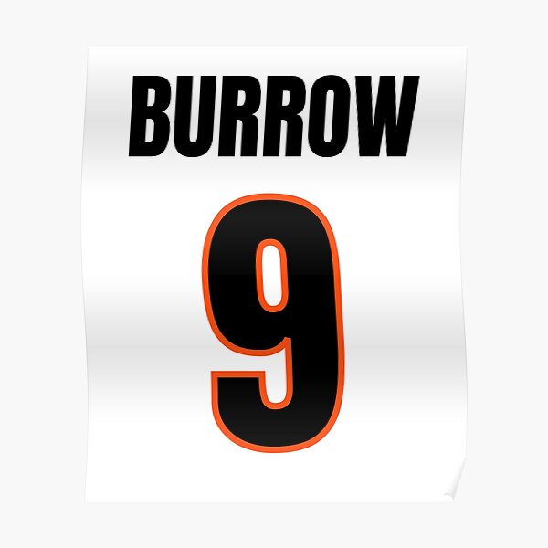 Burrow Jersey Poster for Sale by cocreations