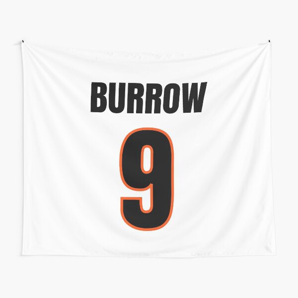 Joe Burrow Orange Bengals Jersey - #9 Tapestry for Sale by