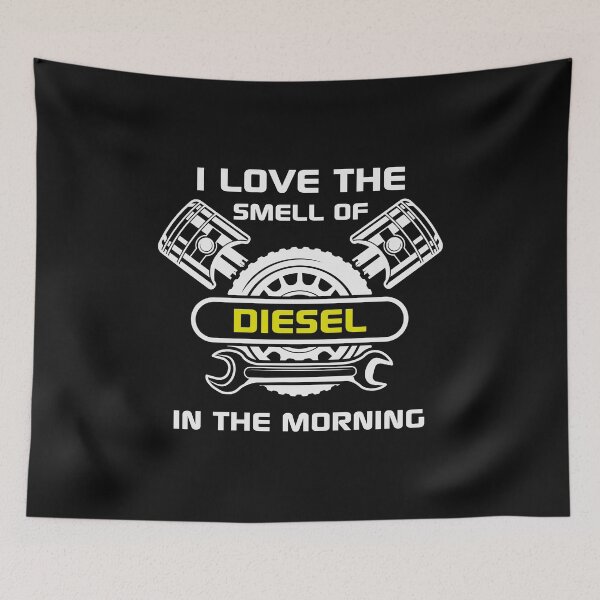Item preview, Diesel Truck I love the smell of Funny Mechanic vintage designed and sold by َART LOVERS ★★★★★.