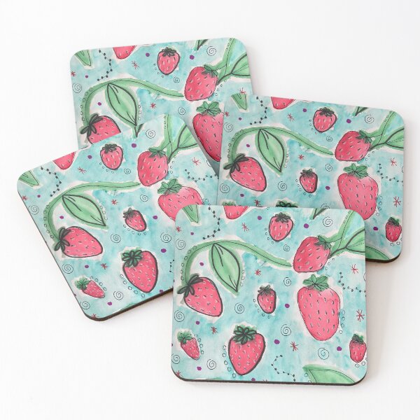 Item preview, Strawberry Watercolors designed and sold by Kassady Walters.