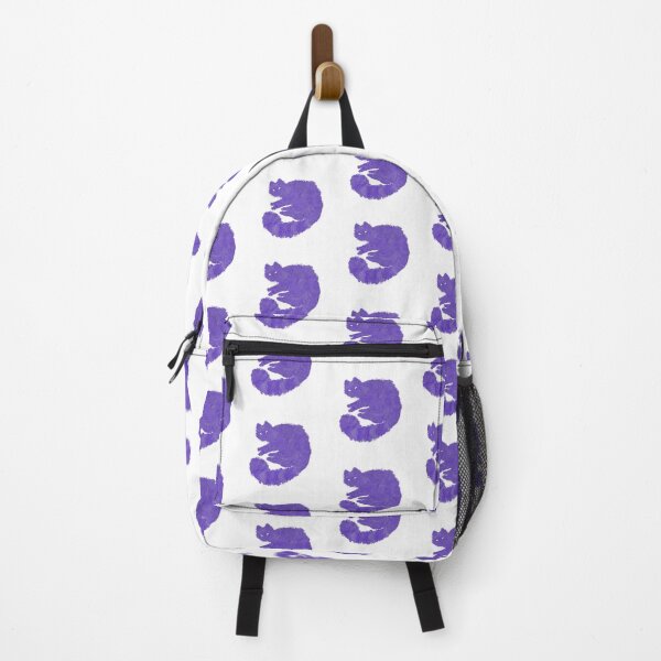Item preview, Cute chubby chonky ghost cat design - purple colour palette designed and sold by Balsamista-art.
