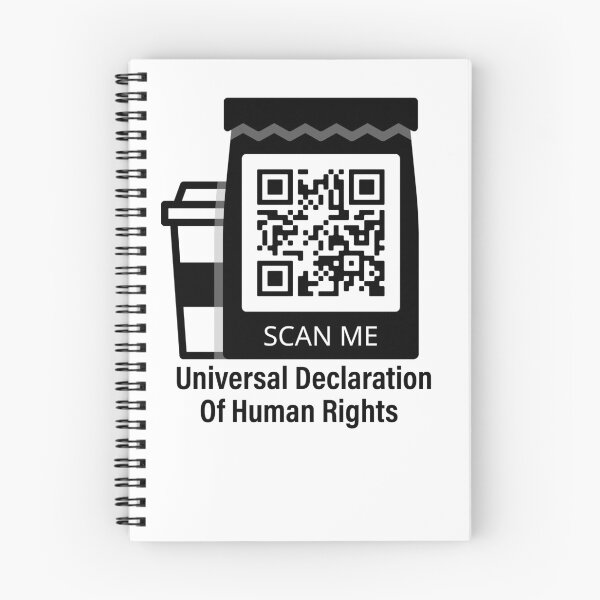Item preview, Funny QR Code And Coffee Mug Universal Declaration of Human Rights designed and sold by Kitten2220.