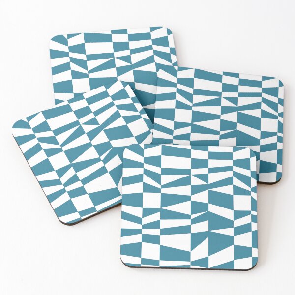 Item preview, Teal White Color Blocks designed and sold by Lubo Lubenov.