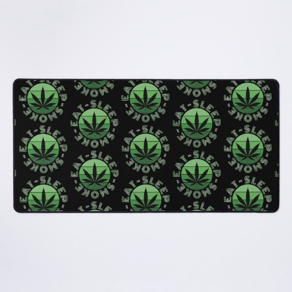 Item preview, Retro Vintage Sunset Green Pot leaf-eat sleep smoke repeat designed and sold by YomeHayin.