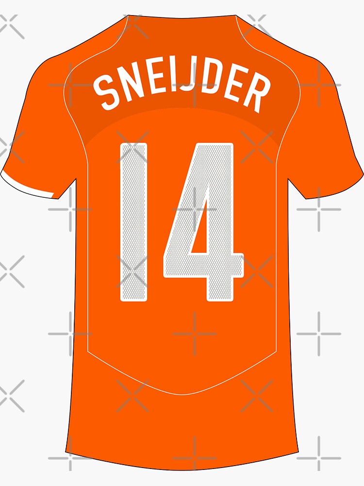 Netherlands Dutch Soccer Jersey Mens Large Wesley Sneijder Wolf Cup Orange  Nike