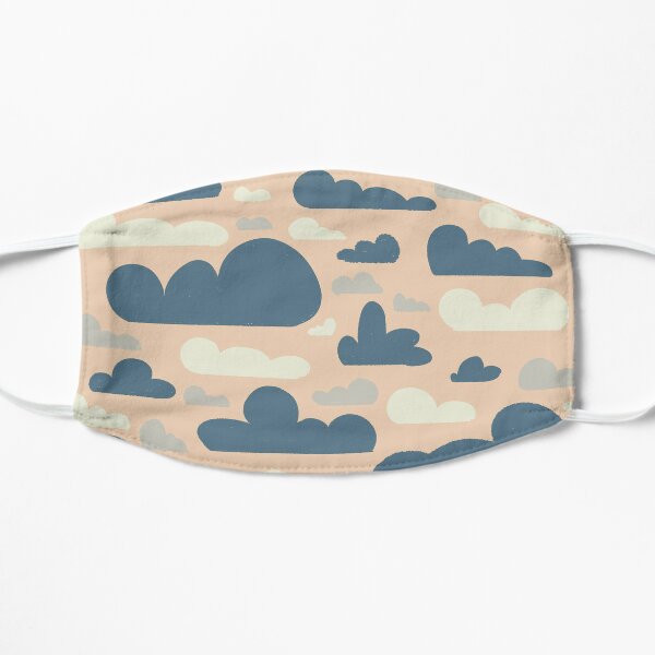 Pink Cloud Patterns Mask Flat Mask