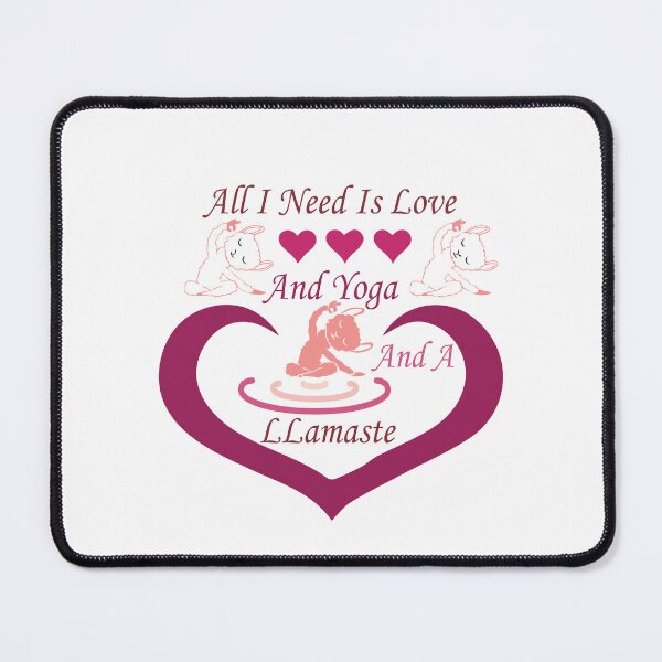 Item preview, all i need is love and yoga and a Llama , Cute Llamaste  designed and sold by thiag-o.