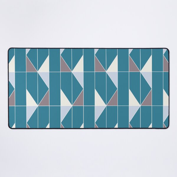 Item preview, Triangle Geometric pattern in jade white and taupe designed and sold by Lubo Lubenov.