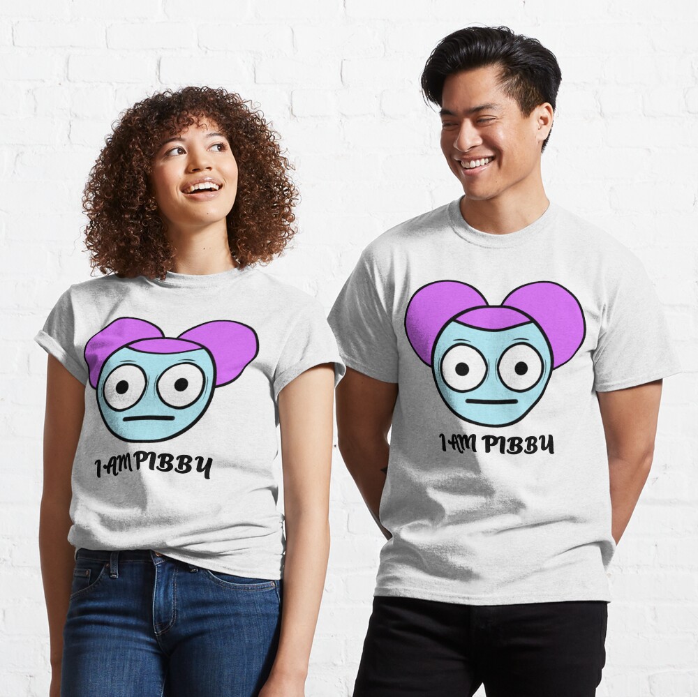 Come and Learn with Pibby! T-Shirt FNF X Pibby Angry T-Shirt | Magnet