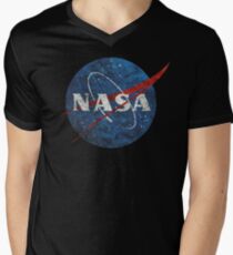 NASA Vintage Emblem Men's V-Neck T-Shirt