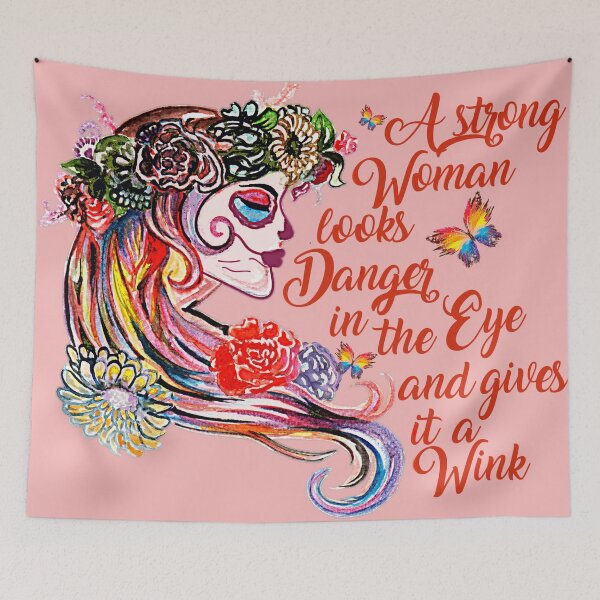 Item preview, Watercolor Sugar SkullGirl designed and sold by Gothic Fantasy.