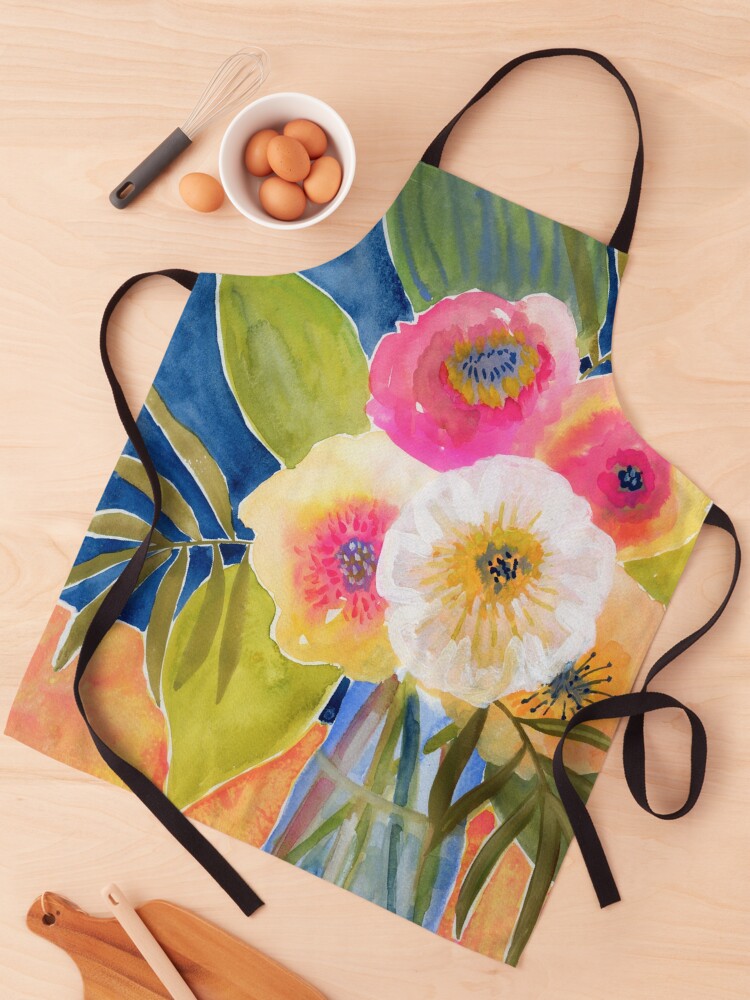 Thumbnail 1 of 6, Apron, Restful Bouquet designed and sold by suzanneallard.