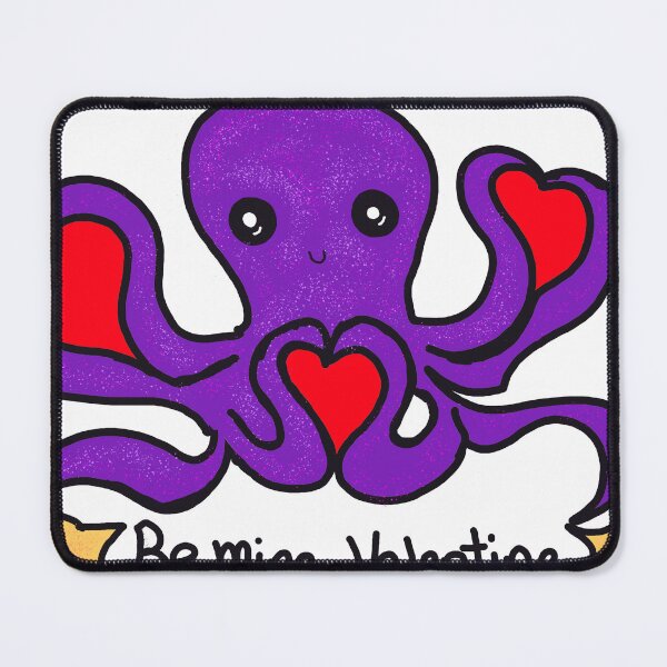 Item preview, Octopus Valentine designed and sold by EmberGlowPress.