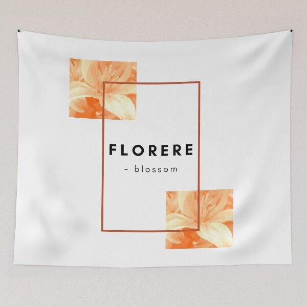 Item preview, Flowers - Orange lilies geometric design 1.0 designed and sold by Balibee93.