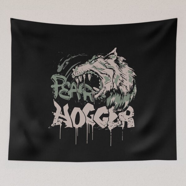Item preview, Skater, skateboard, scaredy-cat, wolf head fear hogger saying graphic designed and sold by brunsch-print.