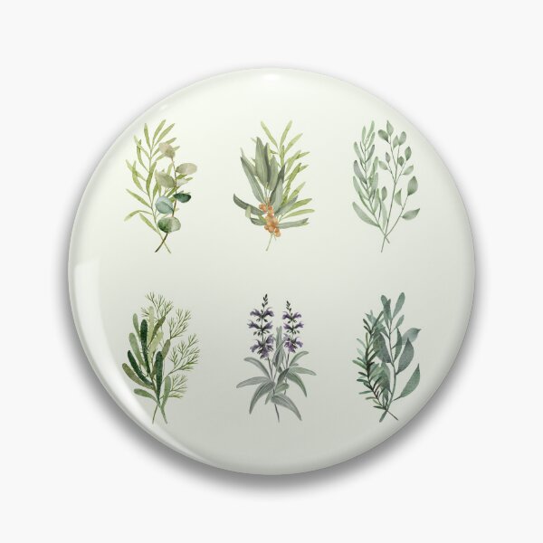 Item preview, Cottage Garden Herbs - Wildcrafting Woodland Watercolor Art designed and sold by SeasonsChange-.