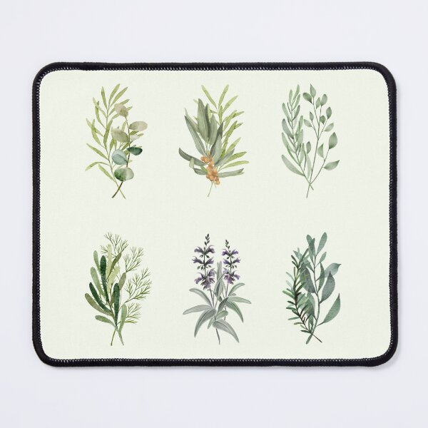 Item preview, Cottage Garden Herbs - Wildcrafting Woodland Watercolor Art designed and sold by SeasonsChange-.