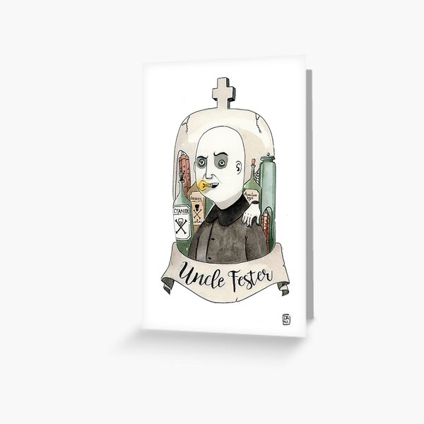 Fester Addams Greeting Card