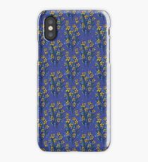Daffodil dreaming in blue iPhone Case