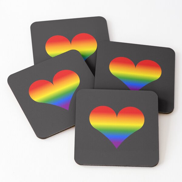 Item preview, Solid Rainbow LGBT Heart designed and sold by kallyfactory.