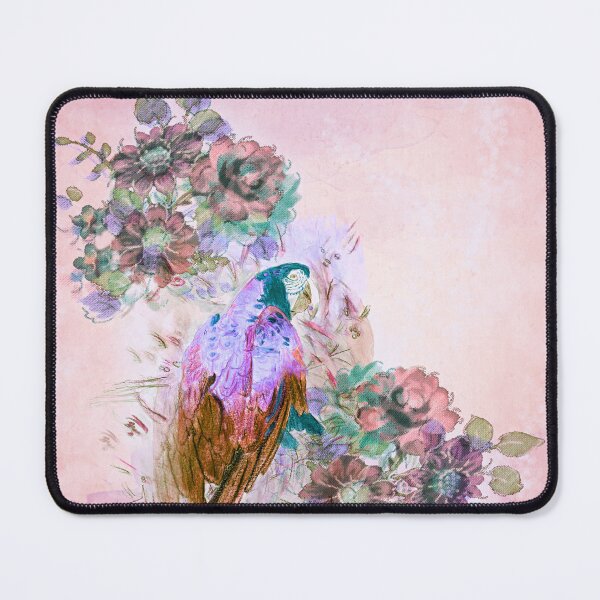 Item preview, Parrot on floral Design - rose wash designed and sold by Alicia-Pilar Mogollon.