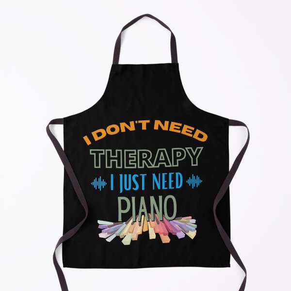 Artikelvorschau, Ich brauche keine Therapie, ich brauche nur Klavier - Piano Lover entworfen und verkauft von JBmarket4u.