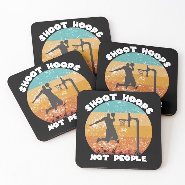 Item preview, Shoot Hoops Not People Retro Vintage Sun designed and sold by SidhuKeet1.
