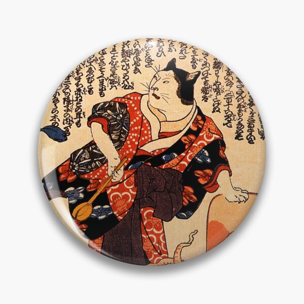 Item preview, Utagawa Kuniyoshi - A cat dressed as a woman tapping the head of an octopus (circa 1847) designed and sold by Geraldo Garcia.