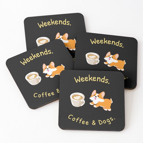 Item preview, Weekends, Coffee & Dogs  designed and sold by Mechanical-Artt.