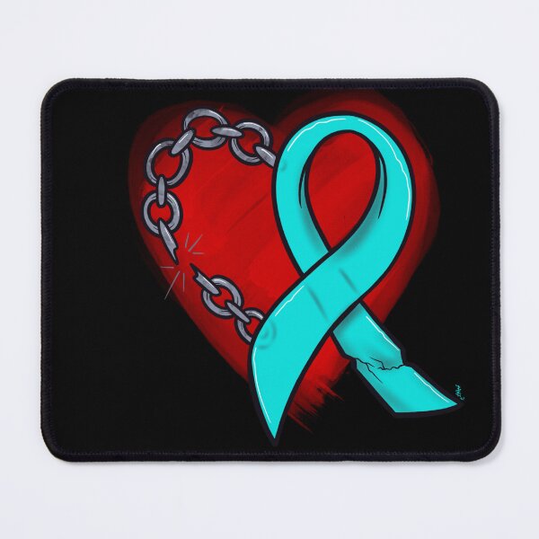 Item preview, Addiction recovery ribbon and heart designed and sold by Chillateez.