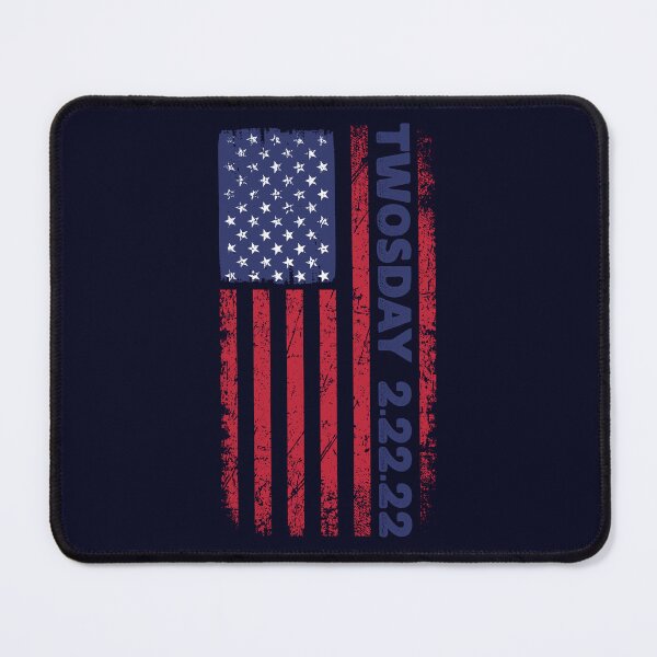 Item preview, Memorable Day of the Year TWOSDAY 2.22.22 Distressed Grunge Vertical American Flag, Numerological Event, USA Grunge 2s Day Flag, Matching Family, 2 22 222, Twosday Commemorative, 22222 Souvenir designed and sold by zenturtlemerch.