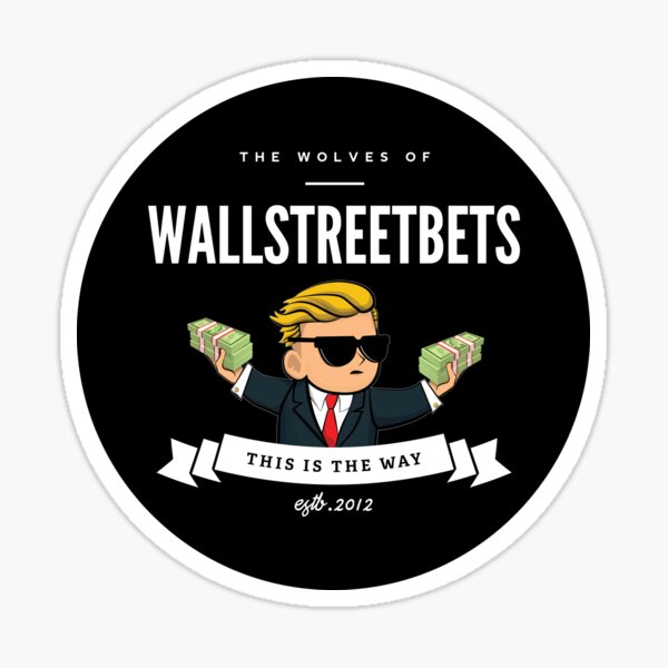 Item preview, Wolves of Wallstreetbets (Black Circle Version) designed and sold by DesignsByER.