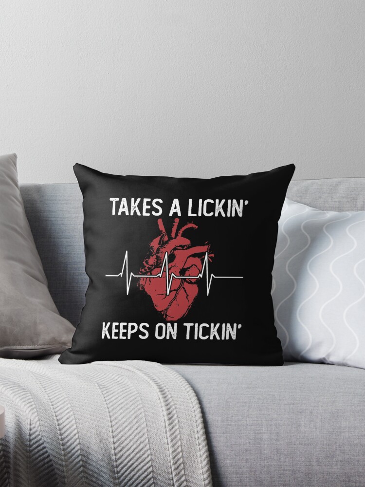 Open Heart Surgery Funny Recovery Gift Heart Surgery Survivor Pillow for Sale by DamnGoodDesign Redbubble