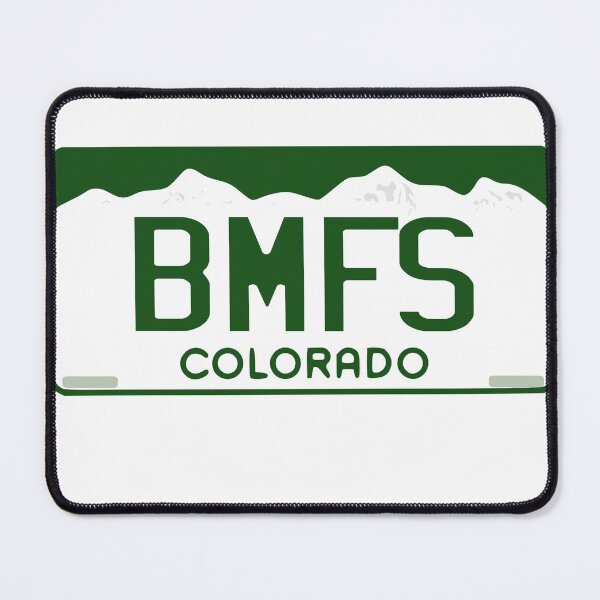 Item preview, BMFS Colorado License Plate designed and sold by Gypsy Bluegrass Designs.