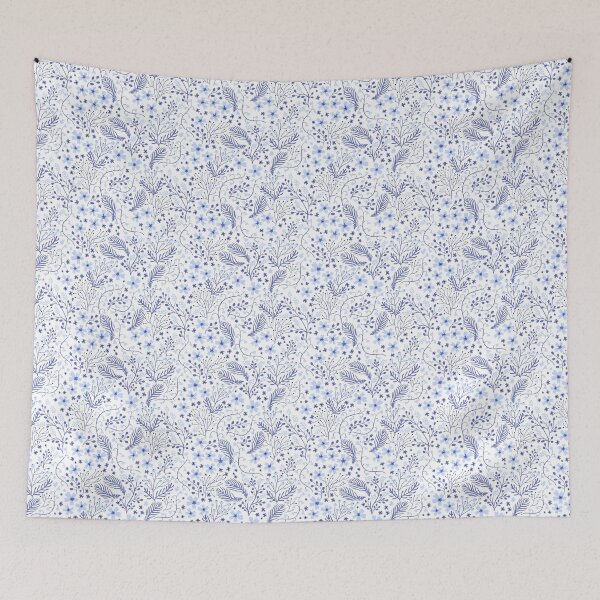 Item preview, Blue Floral China Pattern - Seamless Design designed and sold by designsbyreaia.