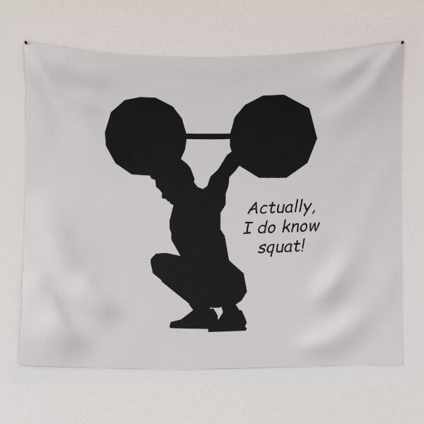 Item preview, Overhead Barbell Squat: "Actually, I do know squat!" designed and sold by SomeGuyLou.
