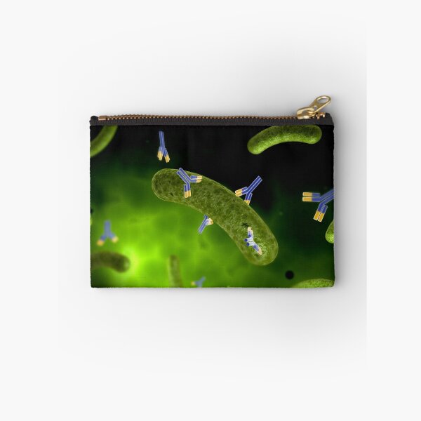 Item preview, Conceptual image of antibody attaching and killing bacteria. designed and sold by StocktrekImages.