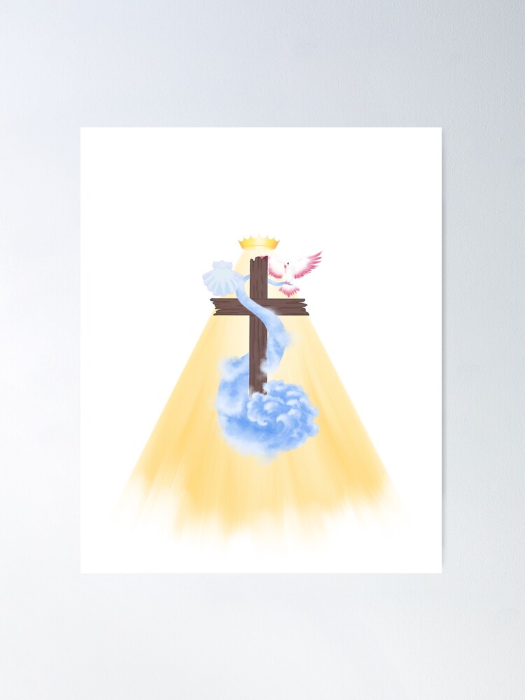 Alternate view of I am Baptized into Christ Poster