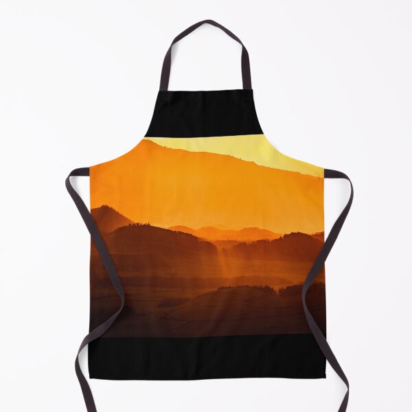 Item preview, Colorful sunrise, orange and yellow colors, sun rays over mountains, golden hour. designed and sold by AylaHarbich.