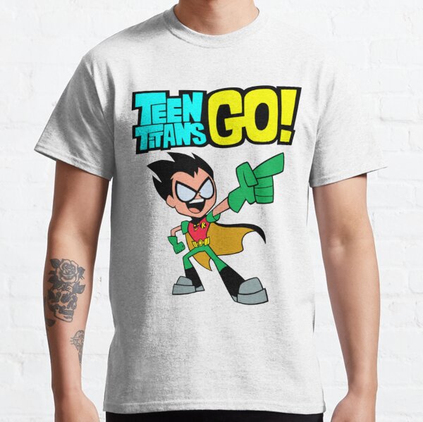 Teen Titans Go - Mens Go Go Group Long Sleeve T-Shirt, Small, Navy