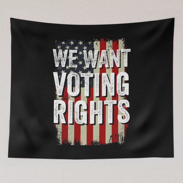 Item preview, We Want Voting Rights - Stand Against Voter Suppression designed and sold by retrodesigner14.