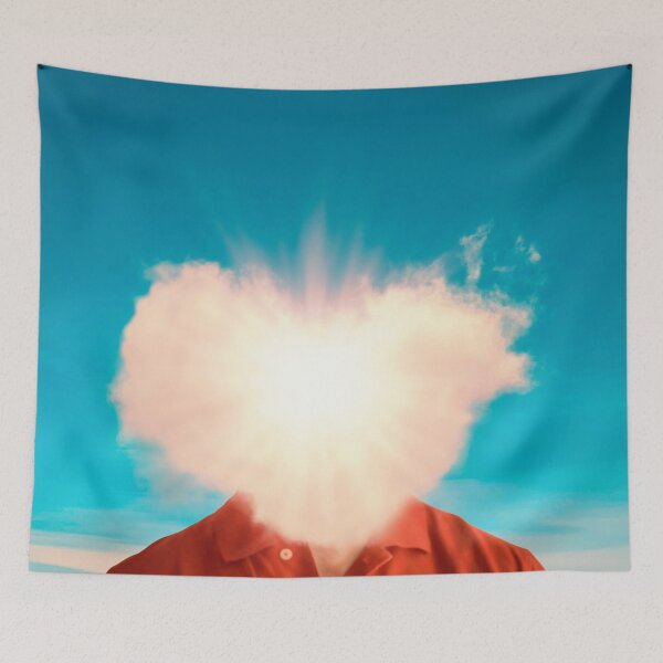 Item preview, Surreal head in a heart shaped cloud  designed and sold by Yasmine khalifa.