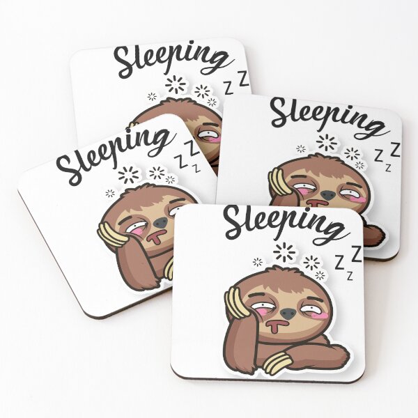 Item preview, Sleeping On Our Problems Funny Saying With Sloth Animal designed and sold by Kitten2220.