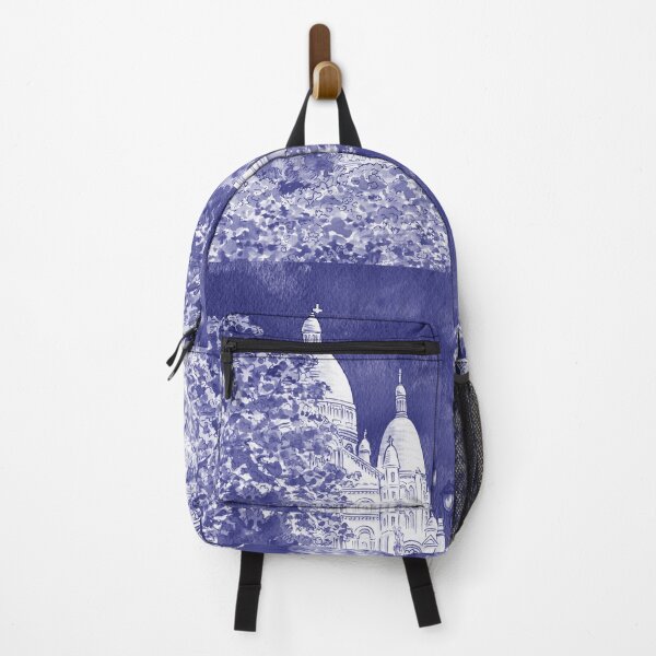 Item preview, Purple Blue Very Peri Gorgeous Sacre Coeur Cathedral Montmartre Paris France designed and sold by Irina Sztukowski.