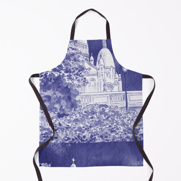 Item preview, Purple Blue Very Peri Gorgeous Sacre Coeur Cathedral Montmartre Paris France designed and sold by Irina Sztukowski.