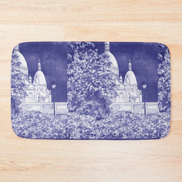 Item preview, Purple Blue Very Peri Gorgeous Sacre Coeur Cathedral Montmartre Paris France designed and sold by Irina Sztukowski.